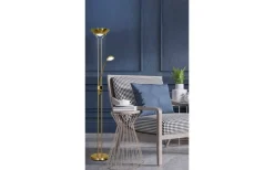 Golvläslampor|Uplight-Aneta Nice Golvlampa 1,8m LED 3000K 20W+5W Antik
