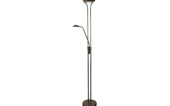 Uplight|Golvläslampor < Aneta Nice Golvlampa 1,8m LED 3000K 20W+5W Svartkrom