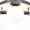 Badrum|Badrumslampor Tak-Aneta Nicosia Plafond 25cm 3L Badrum Krom/Vit IP44
