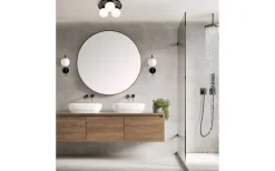 Badrum|Sovrum < Aneta Nicosia Plafond 25cm 3L Badrum Svart/Vit IP44