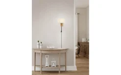 Läslampor < Trio Lighting Nilam Vägglampa med läslampa 25cm LED + E27 naturträ