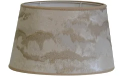 Mönstrade Lampskärmar|Ovala Lampskärmar-Hallbergs Nimbus Lampskärm Oval Ø20cm Guld