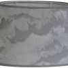 Mönstrade Lampskärmar|Ovala Lampskärmar < Hallbergs Nimbus Lampskärm Oval Ø20cm Silver
