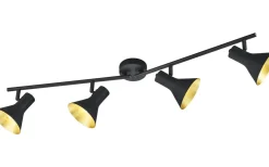 Avlånga Takspotlights|Takspot Med Minst 4 Lampor < Reality Nina Spotlight 4-delad E14 svart
