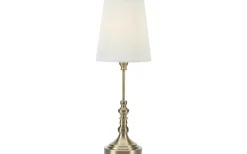 Bordslampor < Markslojd Noble Bordslampa 66cm Offwhite/Antikmässing