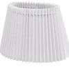 Plisserade Lampskärmar|Ovala Lampskärmar-Oriva Nody Lampskärm Oval 22cm Veckad Vit