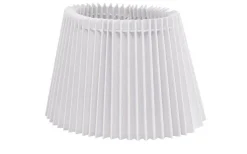 Plisserade Lampskärmar|Ovala Lampskärmar-Oriva Nody Lampskärm Oval 22cm Veckad Vit
