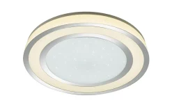 Plafonder-Trio Lighting Noriaki Plafond LED krom