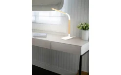 Skrivbordslampor-Trio Lighting Norris Skrivbordslampa LED matt vit/trä