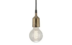 Sladdställ Med Sockel-PR Home Notice Takupphäng 9cm E27 3,5m kabel Råmässing