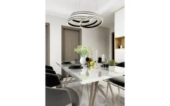 Stora Taklampor Ø50-69 Cm-Trio Lighting Nuria Takpendel 60cm LED mattsvart
