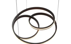 Stora Taklampor Ø50-69 Cm-Trio Lighting Nuria Takpendel 60cm LED mattsvart