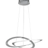 Stora Taklampor Ø70-150 Cm-Trio Lighting Oakland Taklampa 71cm LED i borstat stål