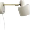 Läslampor-Dyberg Larsen Ocean Vägglampa Beige/Mässing