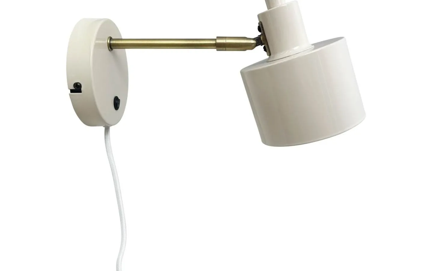 Läslampor-Dyberg Larsen Ocean Vägglampa Beige/Mässing