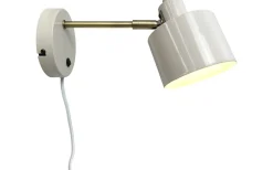 Läslampor-Dyberg Larsen Ocean Vägglampa Beige/Mässing