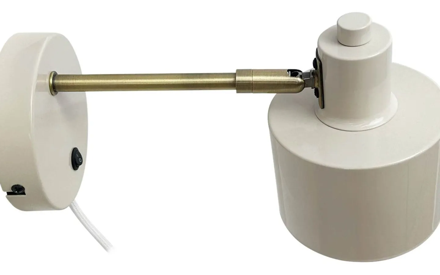 Läslampor-Dyberg Larsen Ocean Vägglampa Beige/Mässing