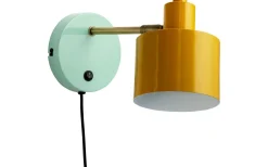 Läslampor < Dyberg Larsen Ocean Vägglampa Curry/Mässing/Turkos