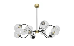 Stora Taklampor Ø70-150 Cm < Hallbergs Octopus Taklampa 104cm Svart/Klar