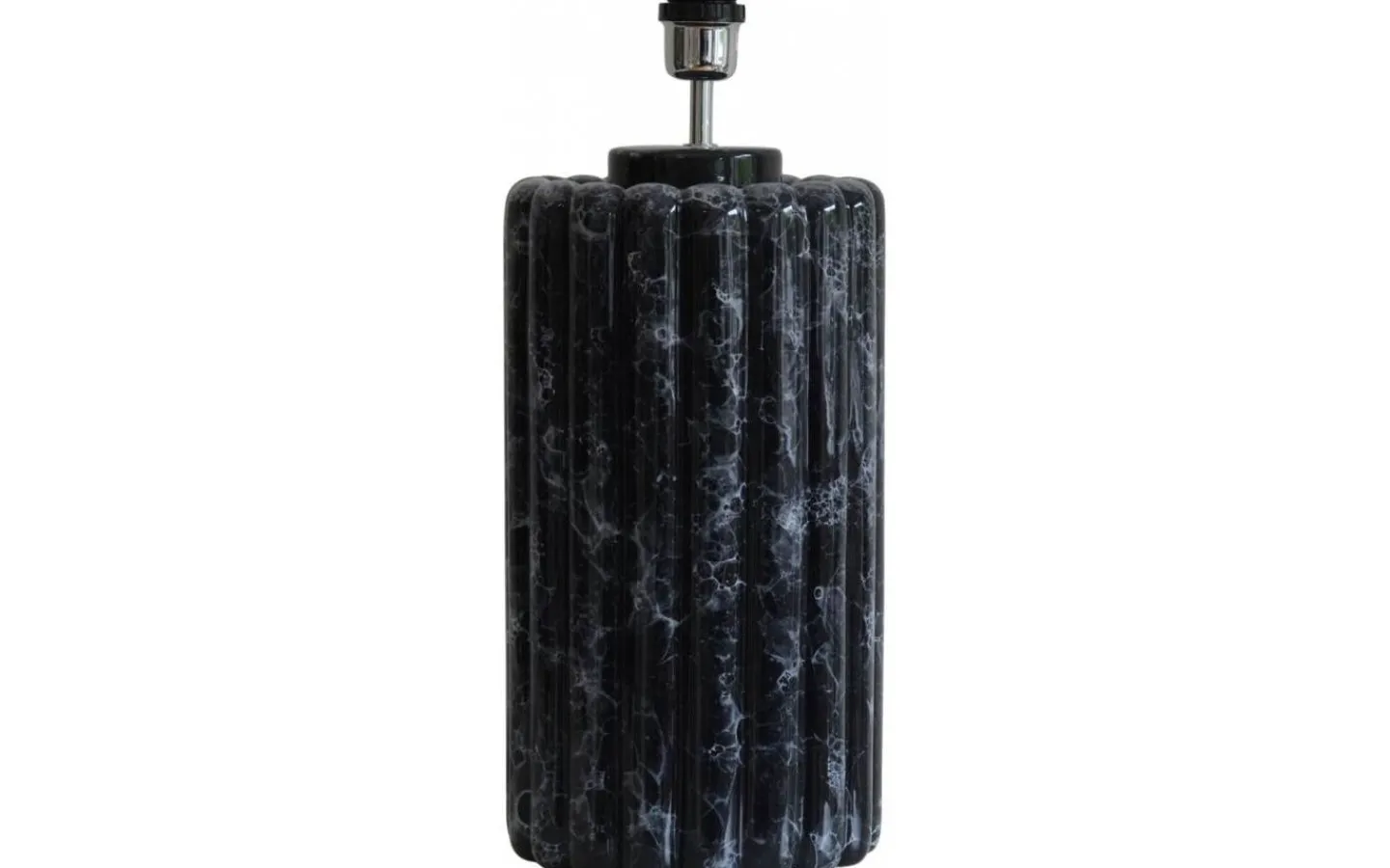 Lampfötter < Hallbergs Odessa Lampfot 38cm Black Marble