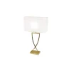 Vardagsrum|Sovrum-By Rydens Omega Bordslampa 69cm Mässing/Vit