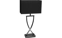 Vardagsrum|Sovrum < By Rydens Omega Bordslampa 69cm Svartkrom