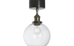 Plafonder-PR Home Omega Plafond 20cm Svart/Mässing