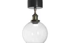 Plafonder-PR Home Omega Plafond 20cm Svart/Mässing