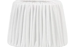 Plisserade Lampskärmar|Ovala Lampskärmar < PR Home Omera Oval Lampskärm 20cm Veckad Classico Vit