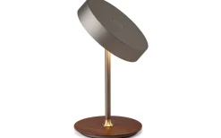 Uppladdningsbara Lampor Inomhus|Bordslampor-Halo Design On The Move Uppladdningsbar Bordslampa LED 3-Steg DIM Gun Black