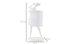 Bordslampor < Mauro Ferretti Optic Bordslampa Balett 62,5cm Vit