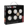 230V Led Spotlights-Hidealite Optic S Quick ISO 6-pack Spotlight Dim to Warm 4,5W Vit IP44