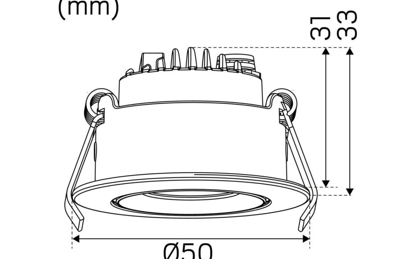 230V Led Spotlights-Hidealite Optic XS Tilt Spotlight Dim to Warm 4W Vit IP44