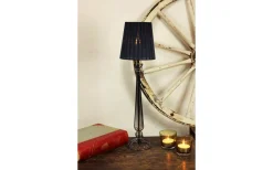 Enfärgade Runda Lampskärmar-Oriva Organza Lampskärm Ø17cm Svart