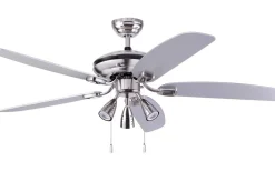 Takfläktar|Sovrum-Texa Design Orion 132cm Takfläkt Nickel/Svart