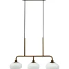 Avlånga Taklampor-Dyberg Larsen Ossett Taklampa 80cm Opal/Brons