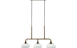 Avlånga Taklampor-Dyberg Larsen Ossett Taklampa 80cm Opal/Brons