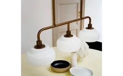 Avlånga Taklampor-Dyberg Larsen Ossett Taklampa 80cm Opal/Brons