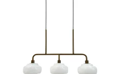 Avlånga Taklampor-Dyberg Larsen Ossett Taklampa 80cm Opal/Brons