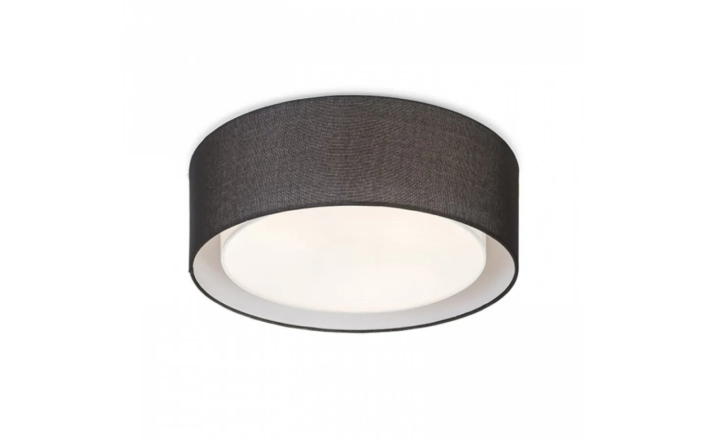 Sovrum|Plafonder < Rendl Otis Plafond 50cm 3xE27 Svart/Vit