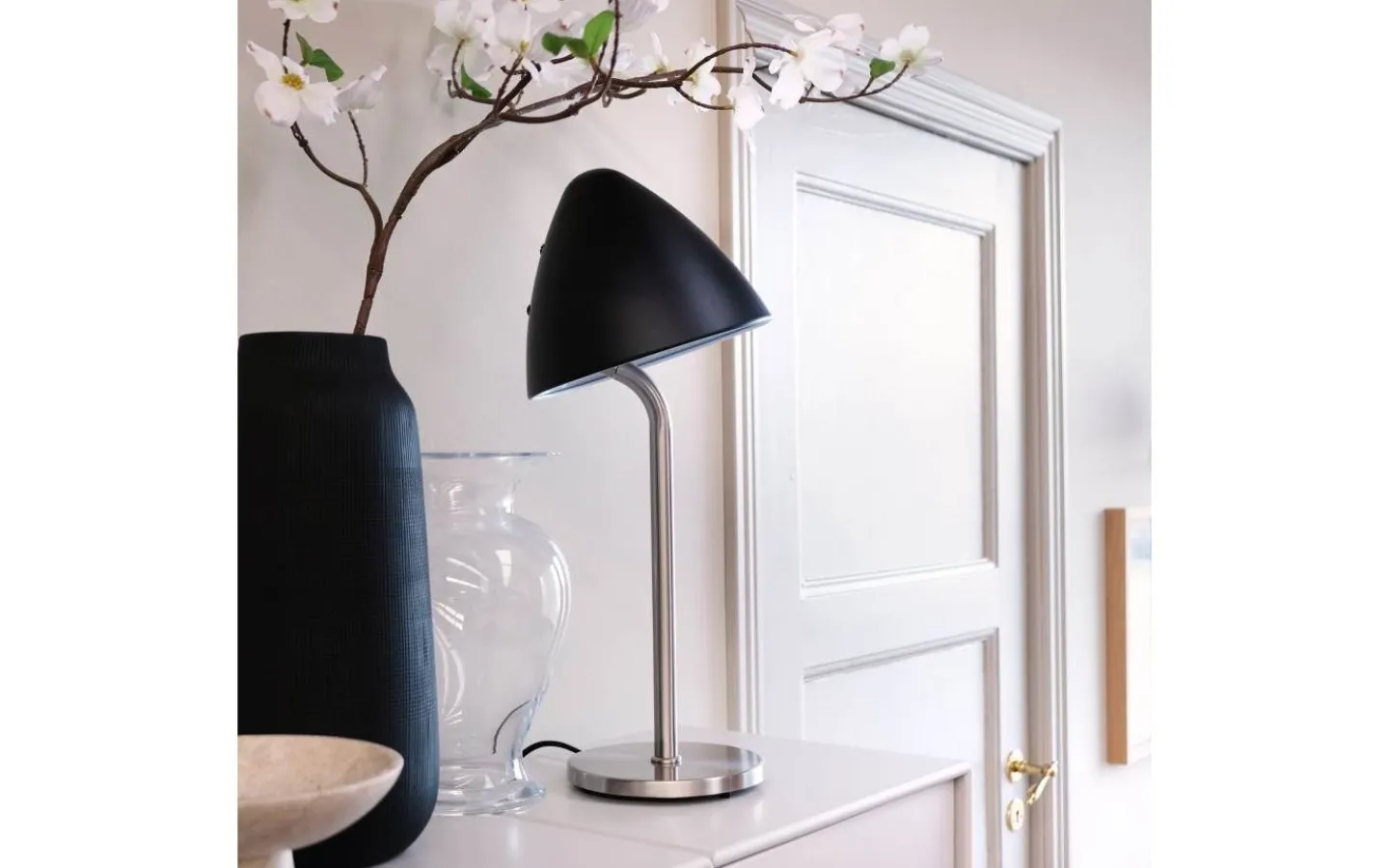 Bordslampor < Dyberg Larsen Oulu Bordslampa 47cm Svart/Borstad Stål