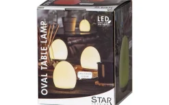Nattlampor < Star Trading Oval Uppladdningsbar Nattlampa LED RGB+W 11cm