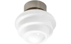 Plafonder-ArmaturHantverk Oxberg Plafond Ø25cm Vit/Nickel