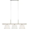 Avlånga Taklampor < Markslojd Oxford Taklampa 82,5cm Offwhite/Antik Mässing