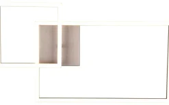 Plafonder-Reality Padella Plafond LED borstad stål 4000K