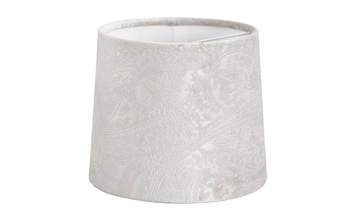 Mönstrade Lampskärmar < Oriva Paisley Lampskärm Ø16cm Sammet Grå