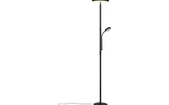 Uplight|Golvläslampor < Reality Palermo Golvlampa LED mattsvart med läslampa