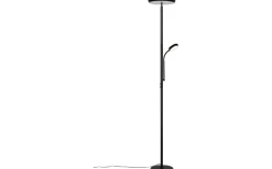 Uplight|Golvläslampor < Reality Palermo Golvlampa LED mattsvart med läslampa