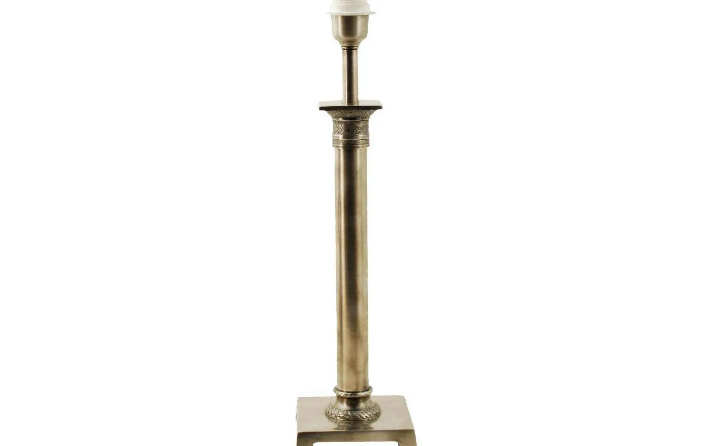 Lampfötter-Hallbergs Palermo Lampfot 50cm Antik Silver