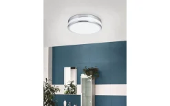 Badrumslampor Tak-Eglo Palermo Plafond 30cm LED 3000K 24W Krom IP44